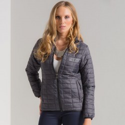 Plain Women's honeycomb hooded jacket 2786 Outer: 36gsm, Lining: 52gsm, Wadding: 250 GSM